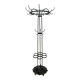 Wrought Iron Coat Rack and Umbrella Stand
