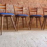 4 chairs bistro 70"s