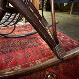 Vintage 1960s rattan rocking chair