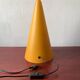 Lampe Teepee en verre Jaune orangé, années 1980-1990