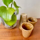 Set of 4 digoin sandstone glasses