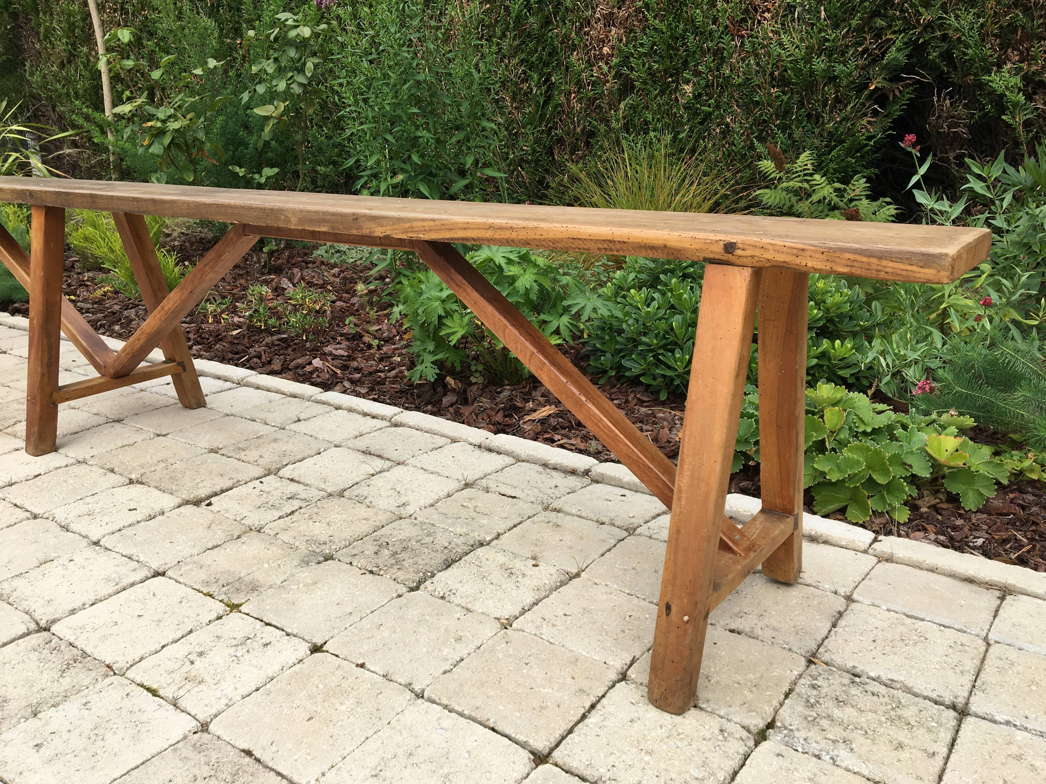 Banc de ferme en chêne