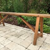Oak farm bench