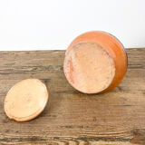 Glazed terracotta cooking pot 19th century orange