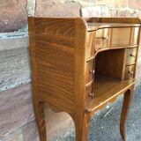 Curved side table style regence 1950