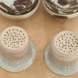 Studio Pottery Tea Cup, Saucer and Infuser Set