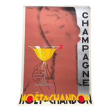 Moet & Chandon poster signed Chem