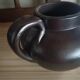 Vintage brown glazed earthenware teapot by Jean Dubost