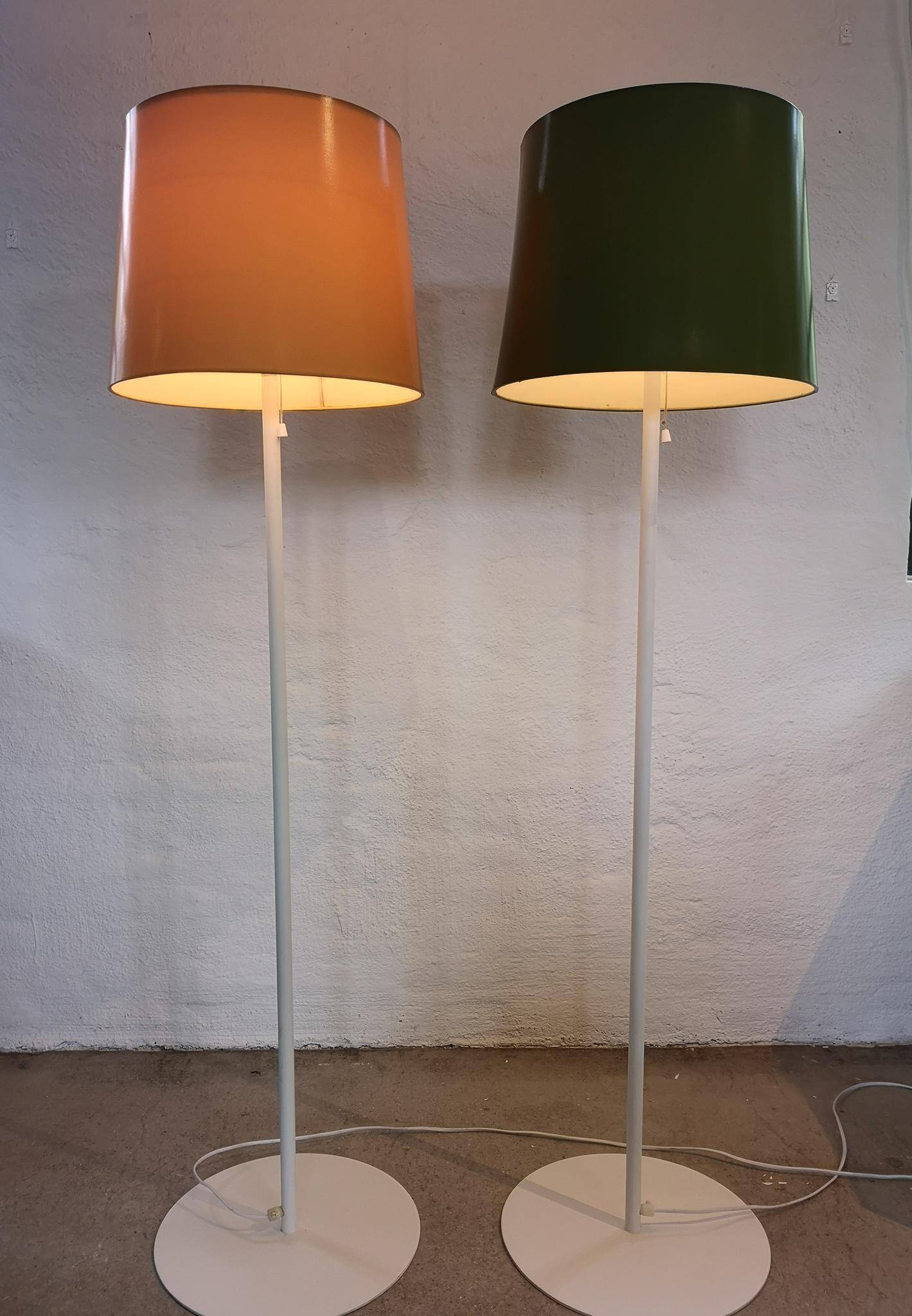 Scandinavian pair of Luxus floor lamps, Sweden, 1970s.