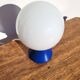 Lampe vintage pied diabolo bleu