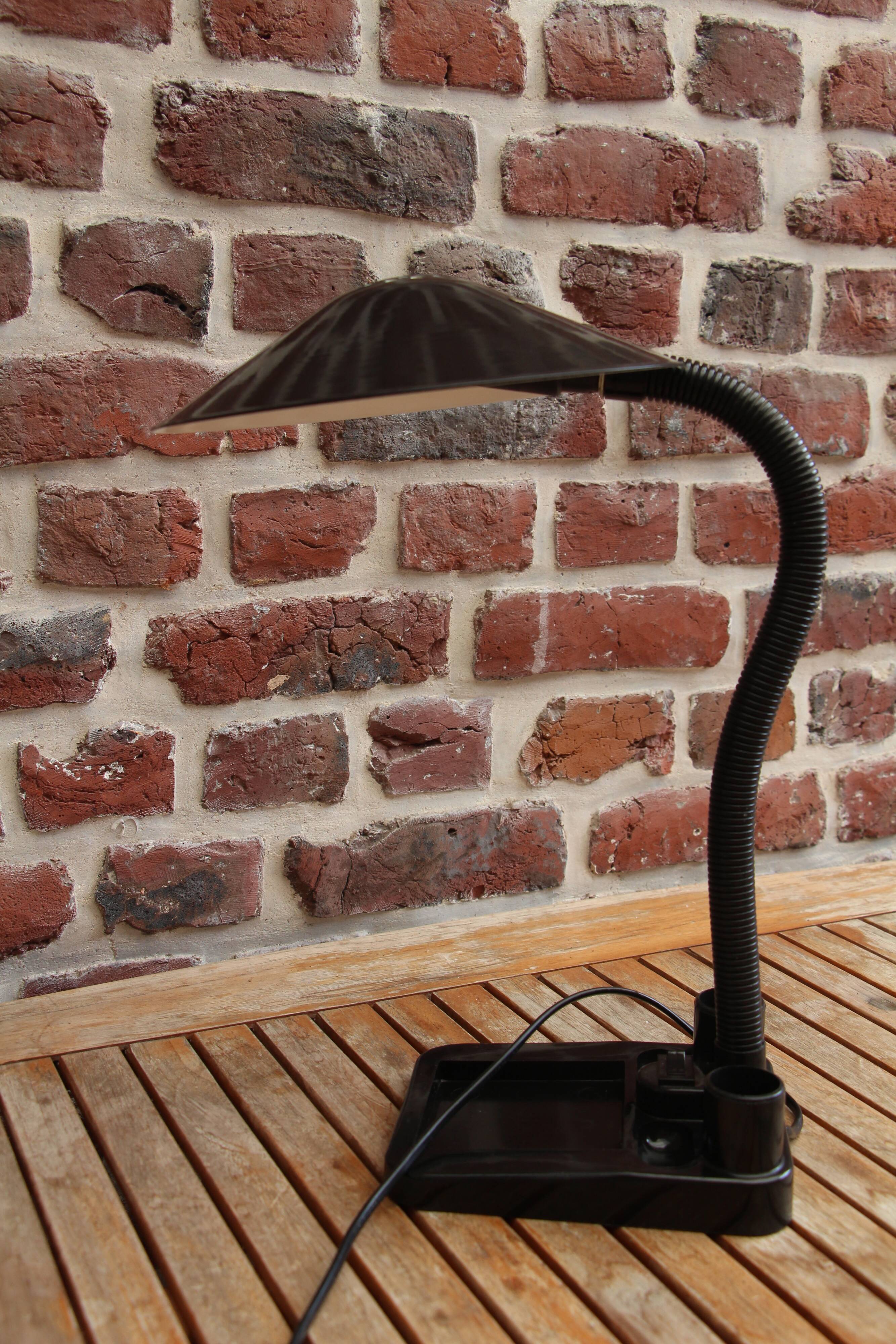 Black Aluminor desk lamp 80's