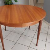 Scandinavian extendable table, vintage teak, 1970s