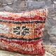 Vintage Moroccan, Berber bujaad pillow, decorative pillow, Berber cushion.