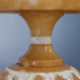Alabaster lamp Tarrago Esteve Ref 242 1970 Engraved flowers double patina