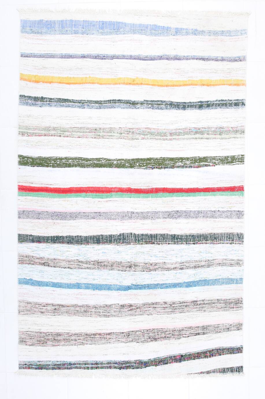 5x8 Contemporary Handmade Vintage Kilim Rug, 149x238Cm