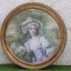 Marie-Louise medallion painting 19th century pastel signed L.Tailleferie tbe