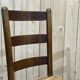 Suite of 8 oak chairs and straw seats - 1950s work