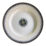 Plat creux U & Cie Sarreguemines modèle Myosotis