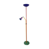 Lampadaire bipode multicolore design 1980