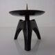 German Brutalist Iron Candleholder, 1960s