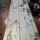 Antique counter in pitch pine with original patina.