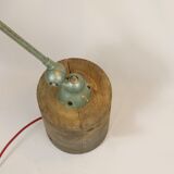 Table lamp jielde 2 arms on wooden base