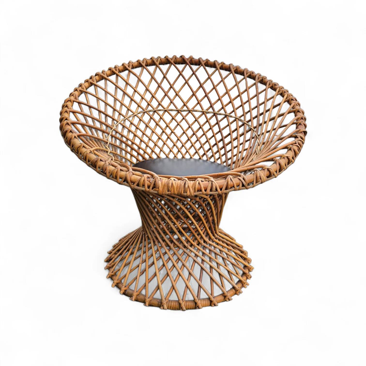 Fauteuil en rotin circulaire Rohé Noordwolde