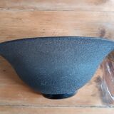 Paire d'appliques en verre granité noir