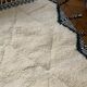 Moroccan Berber carpet beni Ouarain zanafi white and black diamonds 160x250cm