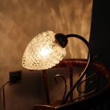 Brass pine cone lamp