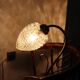 Brass pine cone lamp