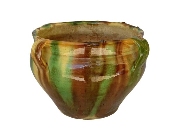 Jardinière antique française en terre cuite de Castelnaudary