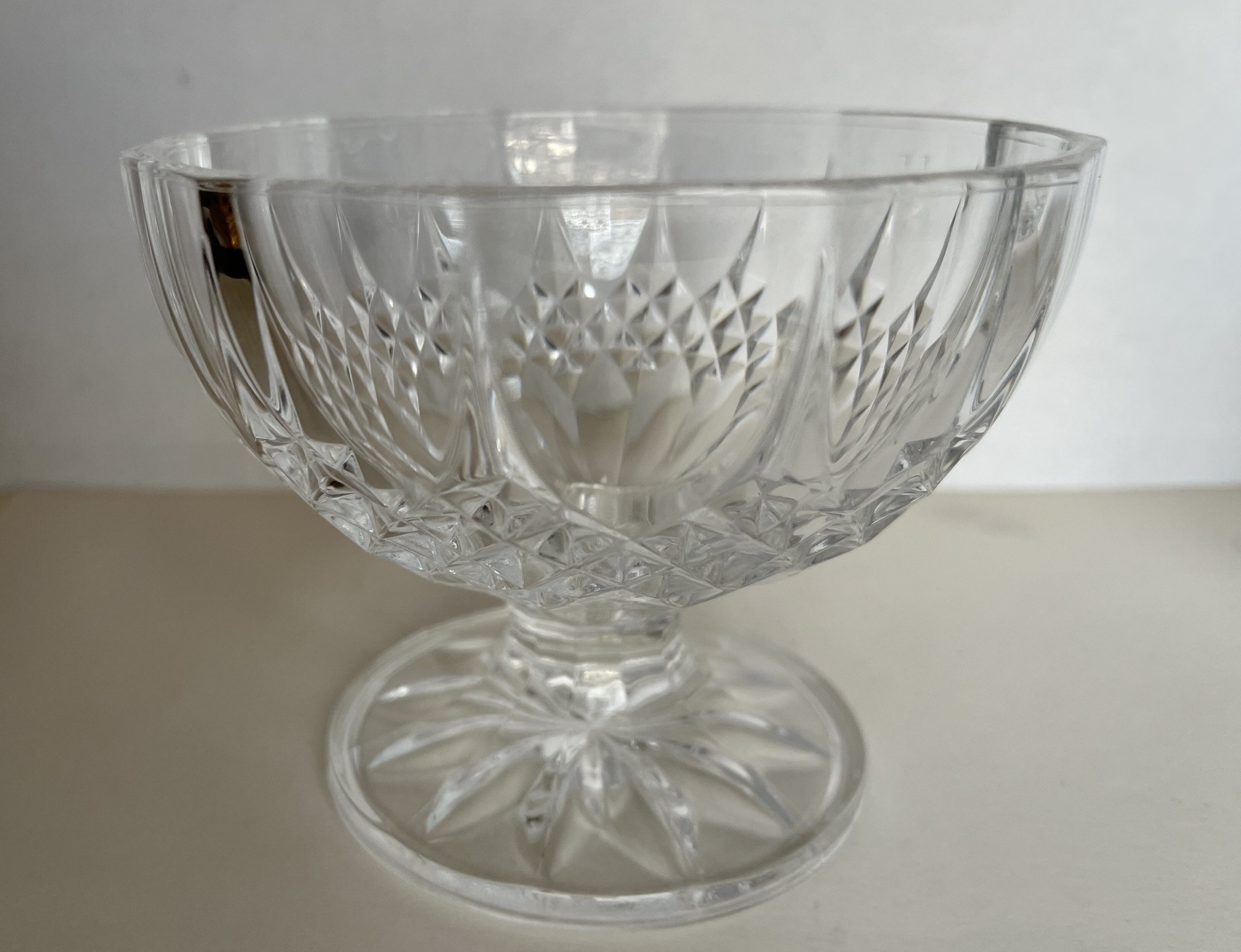 Set of 3 crystal cups