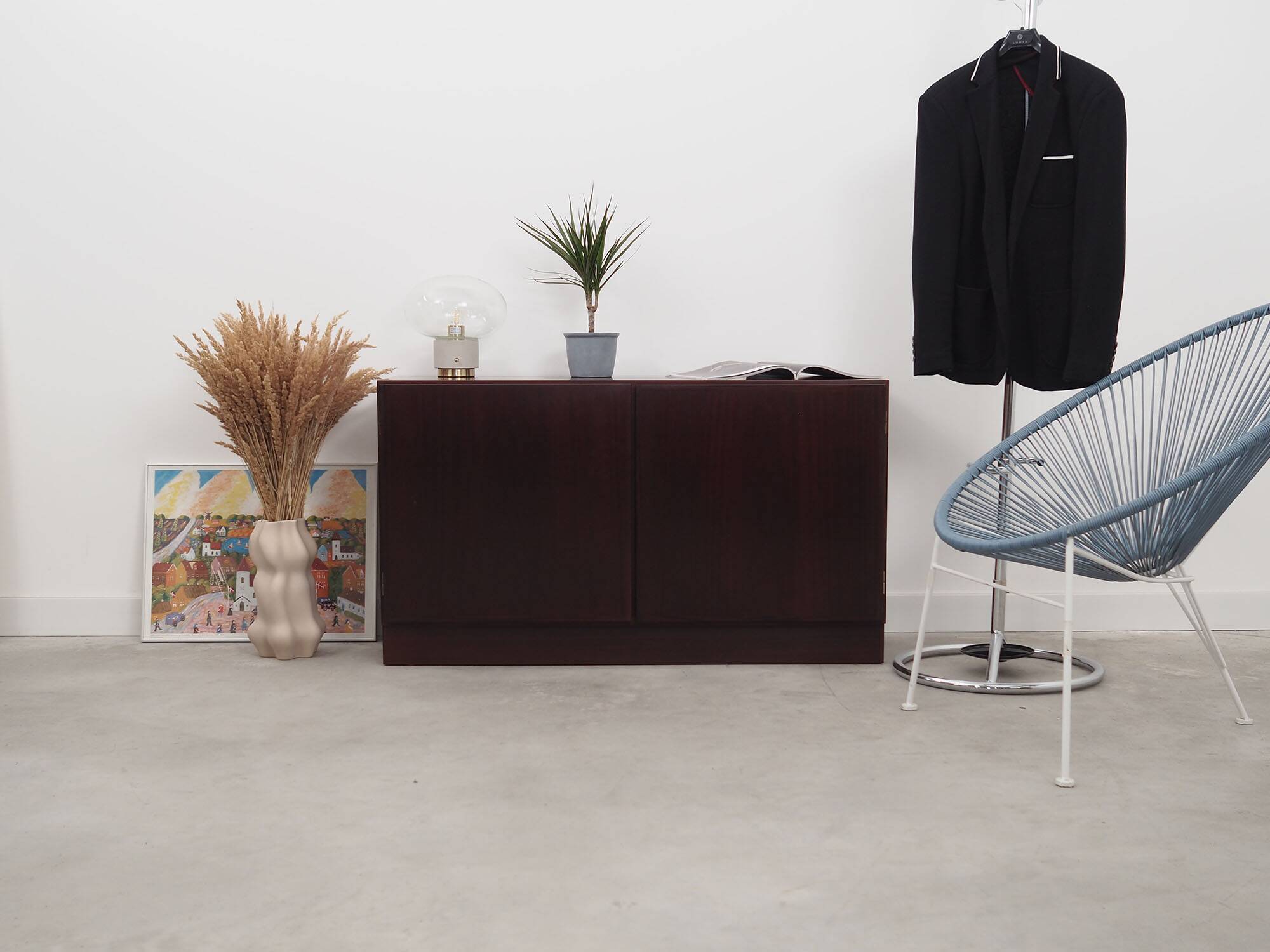 Mahogany cabinet, Danish design, 1960s, manufacturer: Omann Jun