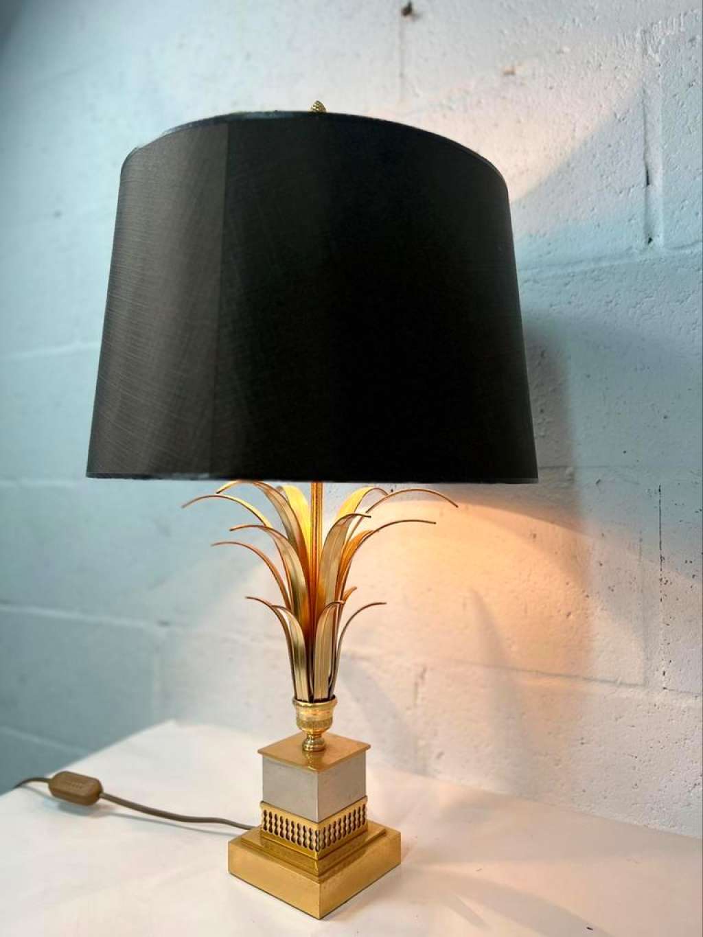 Vintage table lamp 'gold' baker 70