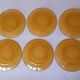 12 flat plates Vereco amber