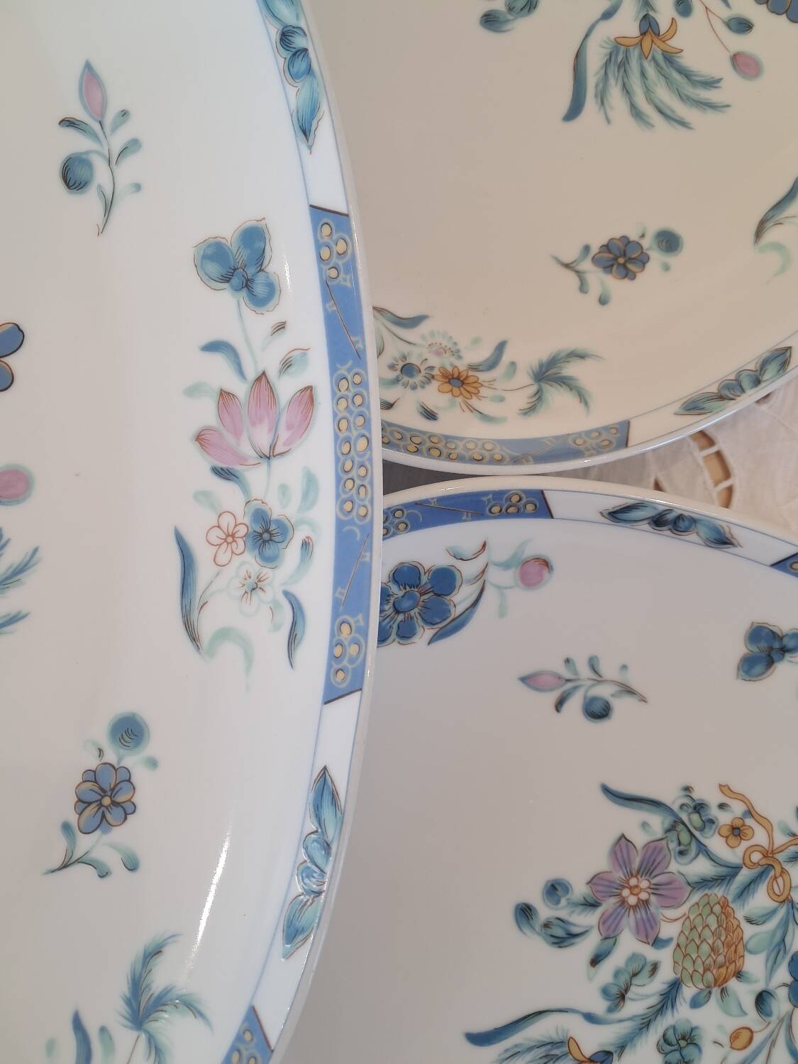 Antique oval Limoges plates