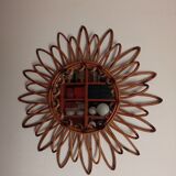 Vintage bamboo mirror