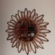 Miroir en bambou vintage 57cm