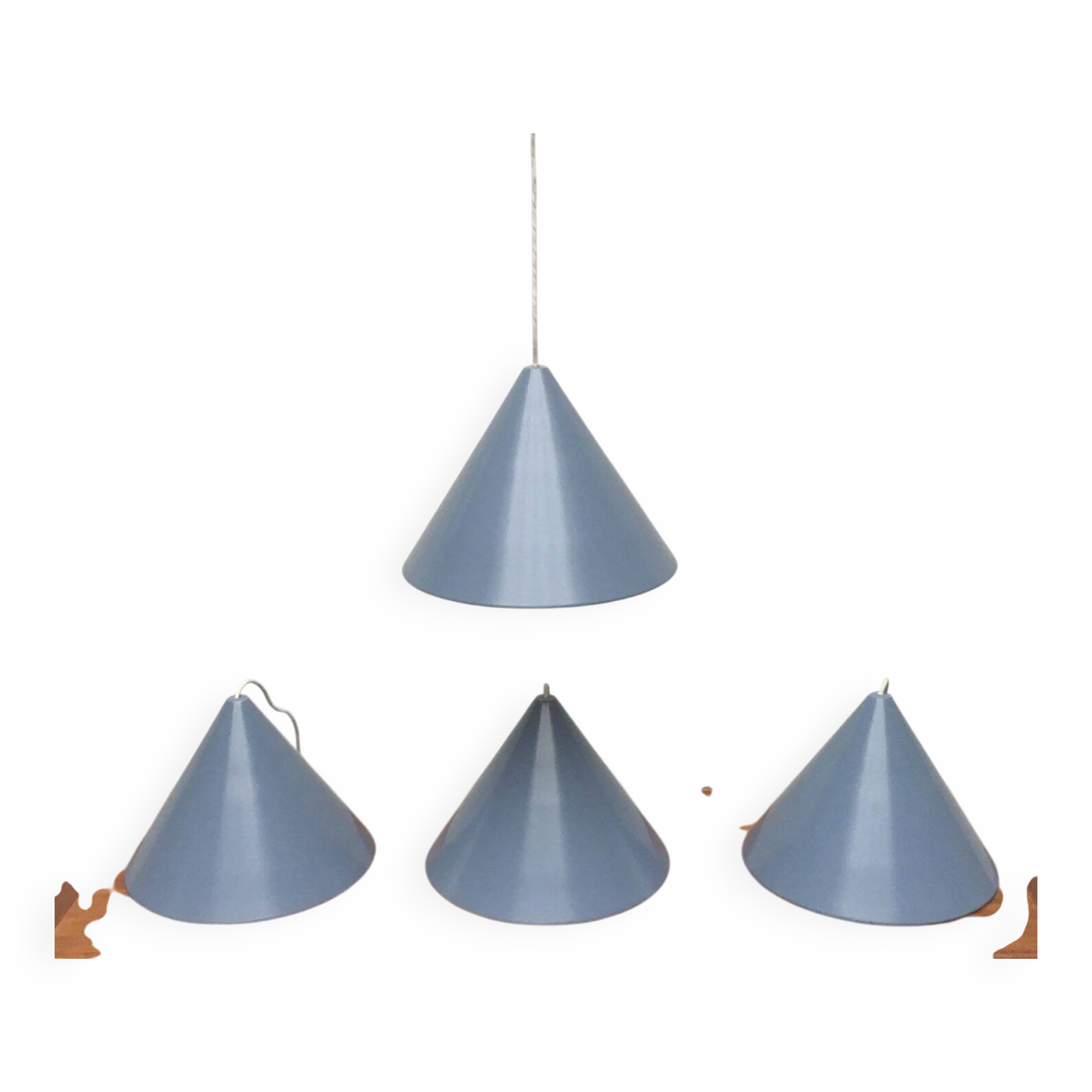 Danish mid-century suspension billiard lamp by Louis Poulsen