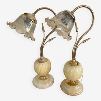 Pair of Art Deco lamps