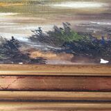 Huile sur toile signée claude rogeon