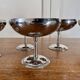 Set of 7 vintage stainless steel dessert bowls