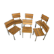 Wooden and iron chair suites from the 70's