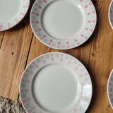 Set of 5 flat plates FB 26 and 31 Badonviller