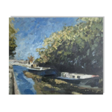 Barge on the banks of the Saône