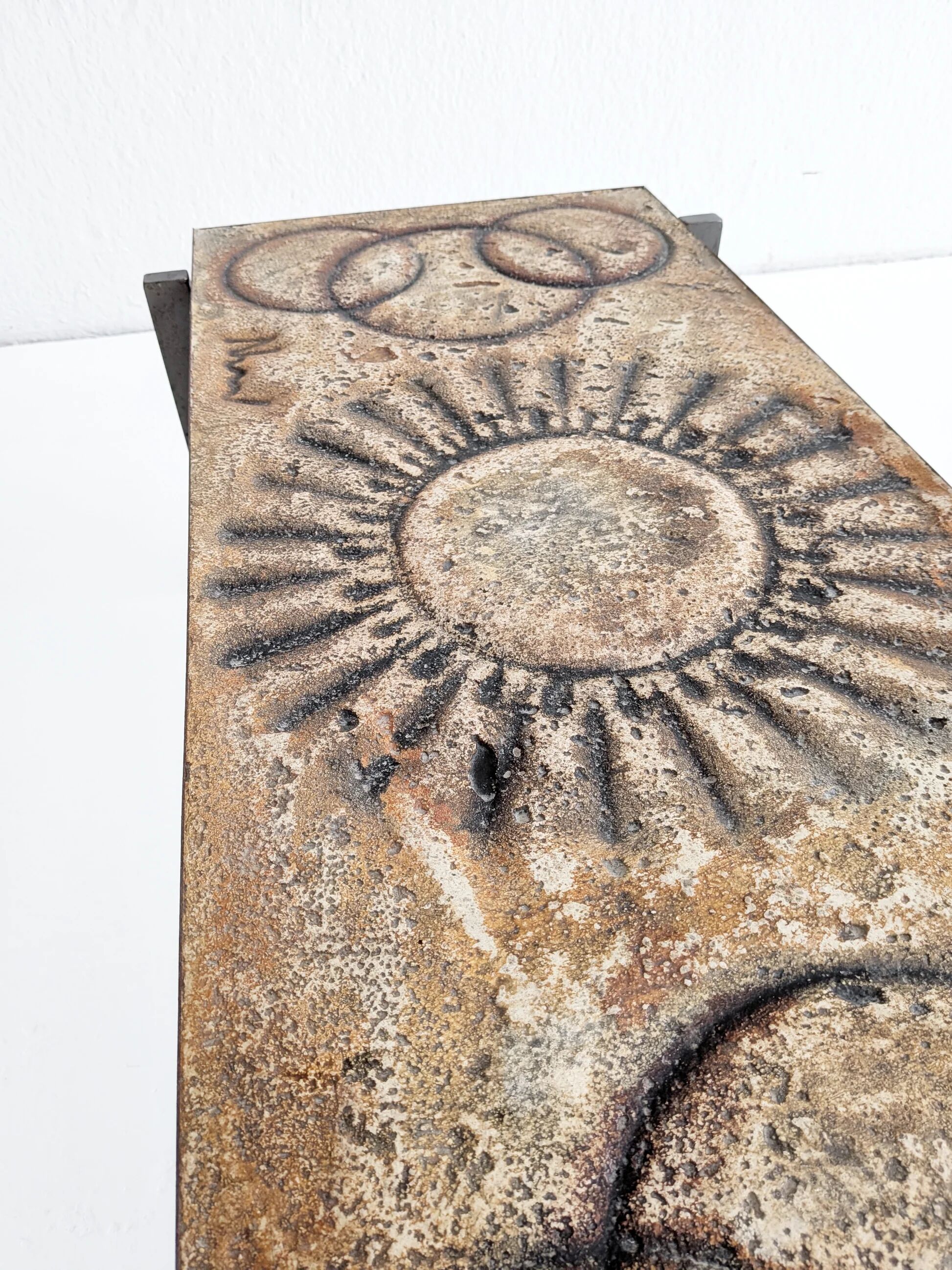 Lavastone coffee table by François Chaty for Vallauris 1960s