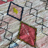 Berber carpet Boucherouite 215 x 150 cm