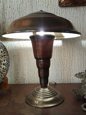 Lampe champignon art déco