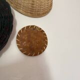 Wall composition baskets trays and fan